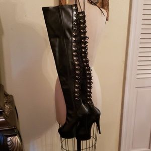 NWOT PLEASER THIGH HIGH BOOTS!
